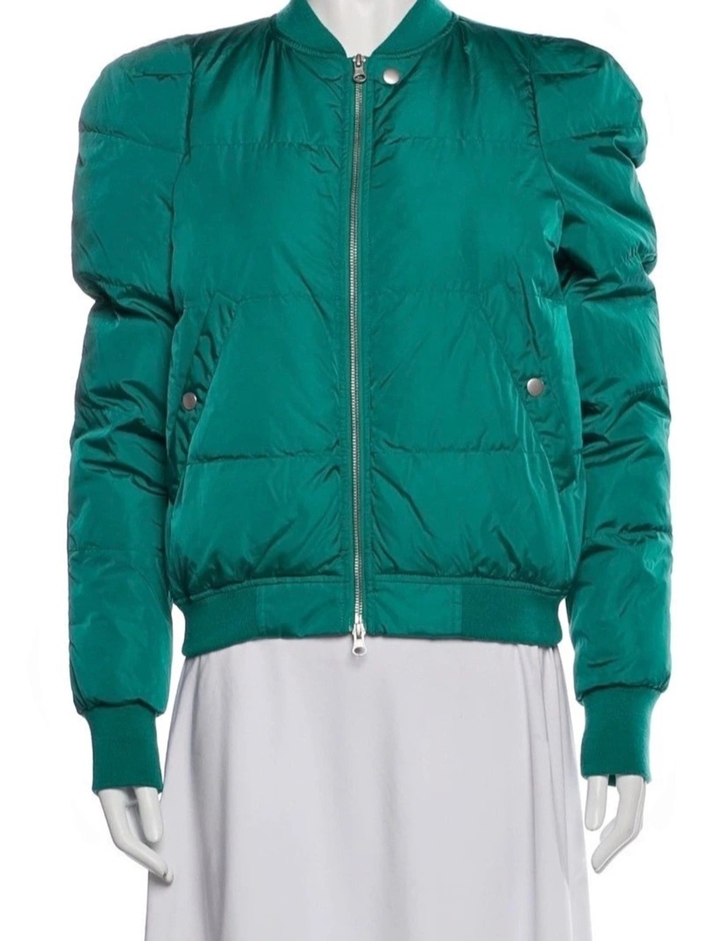 Isabel Marant Étoile Quilted Puffer Jacket in Green Like New